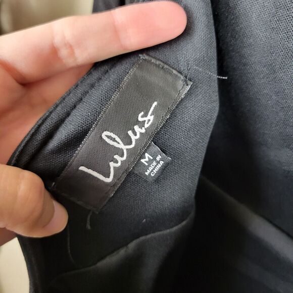 Lulus Whenever You Call Solid Black Lace Open Back Floor Length Maxi Dress - Picture 10 of 12